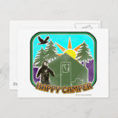 Happy Camper Color Postkarte (Vorne/Hinten)