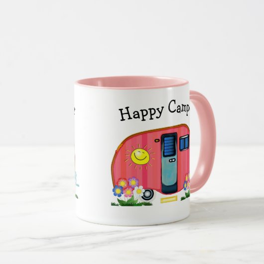 Happy Camper Combo-Kaffee Tasse (VorderseiteRechts)
