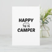 HAPPY CAMPER DANKESKARTE (Stehend Vorderseite)