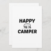 HAPPY CAMPER DANKESKARTE (Vorne/Hinten)