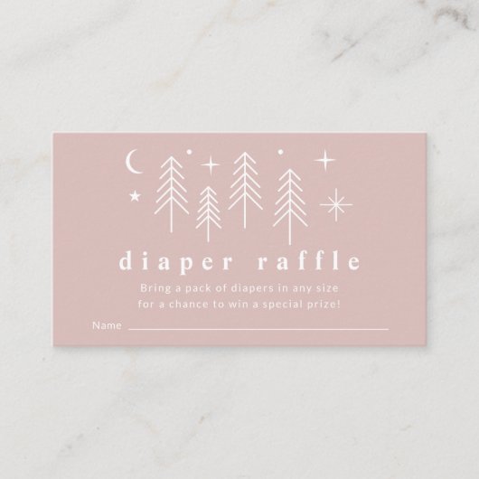 Happy Camper Diaper Raffle Begleitkarte (Vorderseite)