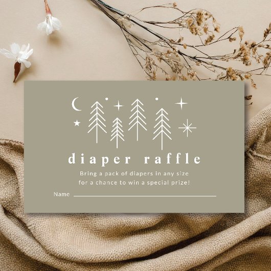 Happy Camper Diaper Raffle Begleitkarte