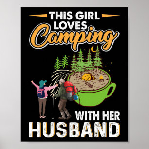Happy Camper Dieses Girl Lieben Camping Poster
