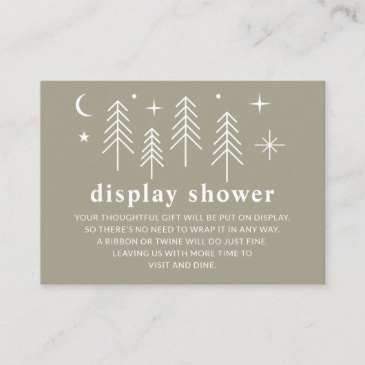 Happy Camper Display Dusche Begleitkarte (Vorderseite)