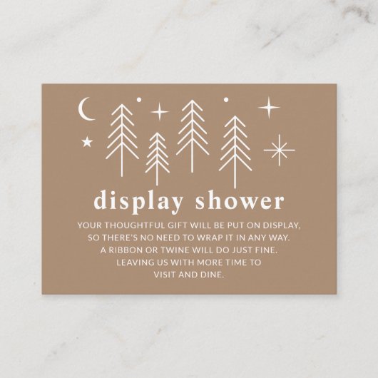 Happy Camper Display Dusche Begleitkarte (Vorderseite)