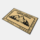 Happy Camper Doormat Fußmatte (Schrägansicht)