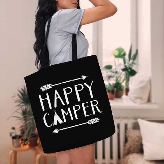 Happy Camper | Editierbare Farbe Tasche