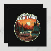 Happy Camper Einladung (Vorne/Hinten)