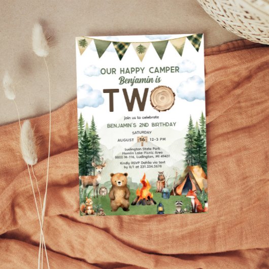 Happy Camper Einladung