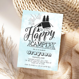 Happy Camper Einladung zum Geburtstag