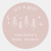 Happy Camper Es ist ein Junge Runder Aufkleber (Vorderseite)