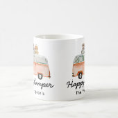 Happy Camper Familienname Niedlich RV Camping Retr Kaffeetasse (Mittel)