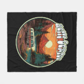 Happy Camper Fleecedecke (Vorderseite (Horizontal))
