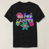 Happy Camper Floral Layering Flowers Camping Tee f (Design vorne)