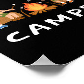 Happy Camper - Freude an der Natur Poster (Ecke)