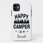 Happy Camper Fun Camping Quote Case-Mate iPhone Hülle (Rückseite)