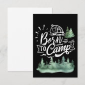 Happy Camper Geboren zu Camp Dankeskarte (Vorne/Hinten)