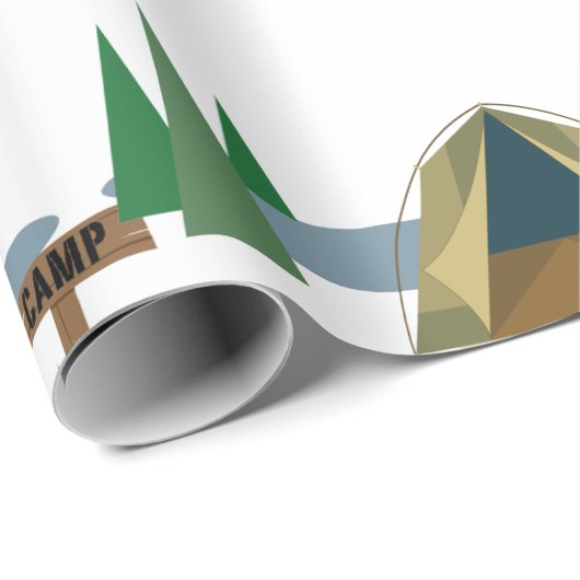 Happy Camper Geschenkpapier (Rolleneckpunkt)