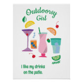 Happy Camper Glampers Cocktails Poster (Vorderseite)