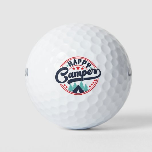 Happy Camper Golf Balls Golfball (Vorderseite)