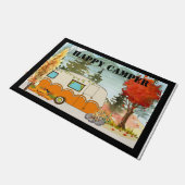 Happy Camper Herbsttür Mat Fußmatte (Schrägansicht)