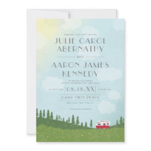 Happy Camper Hochzeit in Urlaubsort Camping