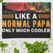 Happy Camper Ich bin ein Camping Papa Geschirrtuch (Gefaltet)