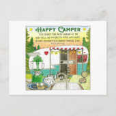 Happy Camper Inspiration Postkarte (Vorderseite)