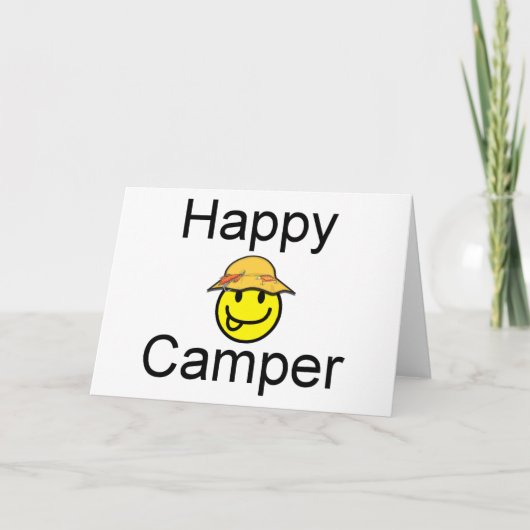 Happy Camper Karte (Vorderseite)