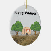 Happy Camper Keramik Ornament (Rechts)