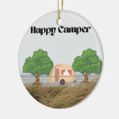 Happy Camper Keramik Ornament (Links)