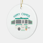 Happy Camper Keramik Ornament (Links)