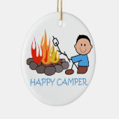 Happy Camper Keramik Ornament (Rechts)