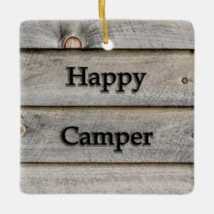 Happy Camper Keramikornament