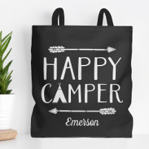 Happy Camper Kinder Mit Monogramm