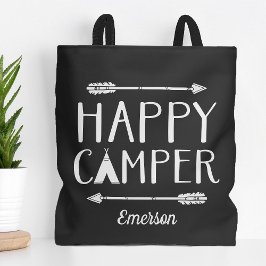 Happy Camper Kinder Mit Monogramm Tasche