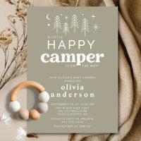 Happy Camper Kinderdusche Einladung