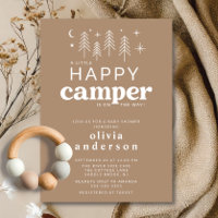 Happy Camper Kinderdusche Einladung
