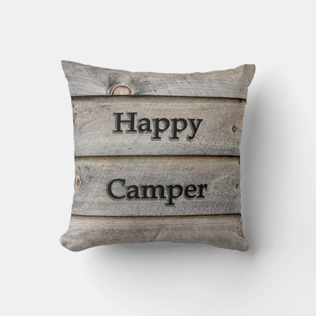 Happy Camper Kissen (Vorderseite)