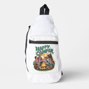 Happy Camper Kleinkind T - Shirt (1) Crossbody Bag