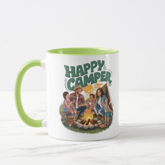 Happy Camper Kleinkind T - Shirt (1) Tasse (Links)