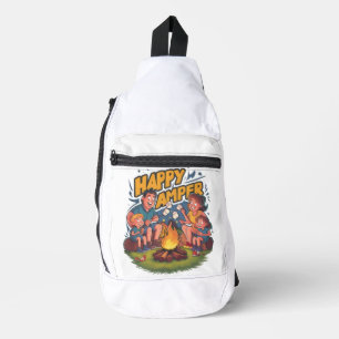 Happy Camper Kleinkind T - Shirt (2) Crossbody Bag