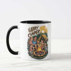 Happy Camper Kleinkind T - Shirt (6) Tasse