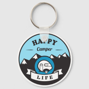 Happy Camper Life Key Chain Schlüsselanhänger