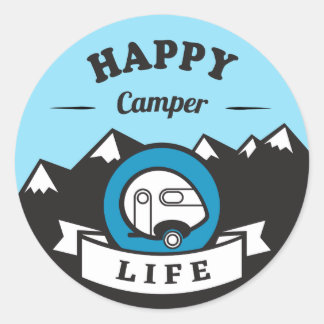 Happy Camper Life Sticker