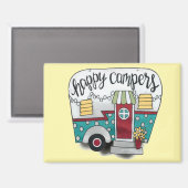 Happy Camper Magnet (Vorderseite/Rückseite)