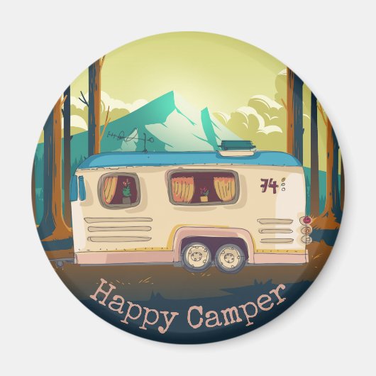 Happy Camper Magnet (Vorne)