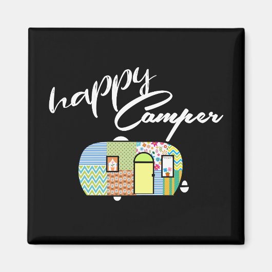 Happy Camper Magnete Magnet (Vorne)