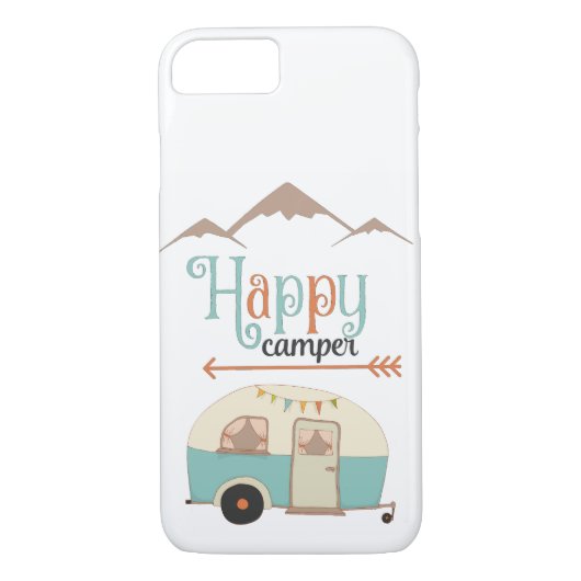 Happy Camper Niedlich Retro RV Case-Mate iPhone Hülle (Rückseite)