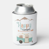 Happy Camper Niedlich Retro RV Dosenkühler (Kanne Vorderseite)